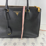 [PRE LOVED] Prada Medium Galleria in Black Saffiano Leather GHW