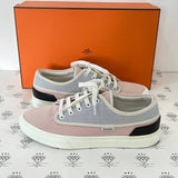 [PRE LOVED] Hermes Envy Sneakers in Blue and Pink Canvass Size 41EU