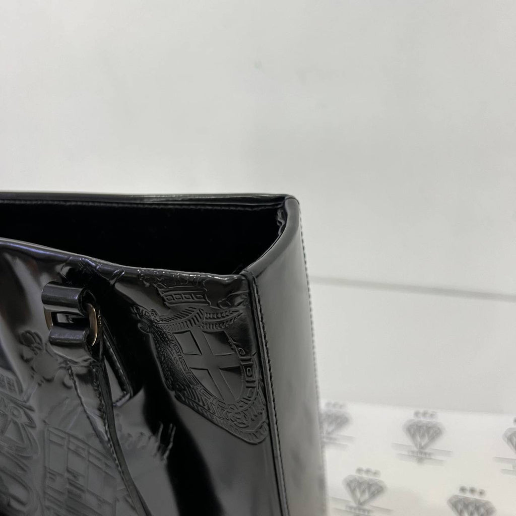 [PRE LOVED] Prada Patent Tote in Black SHW