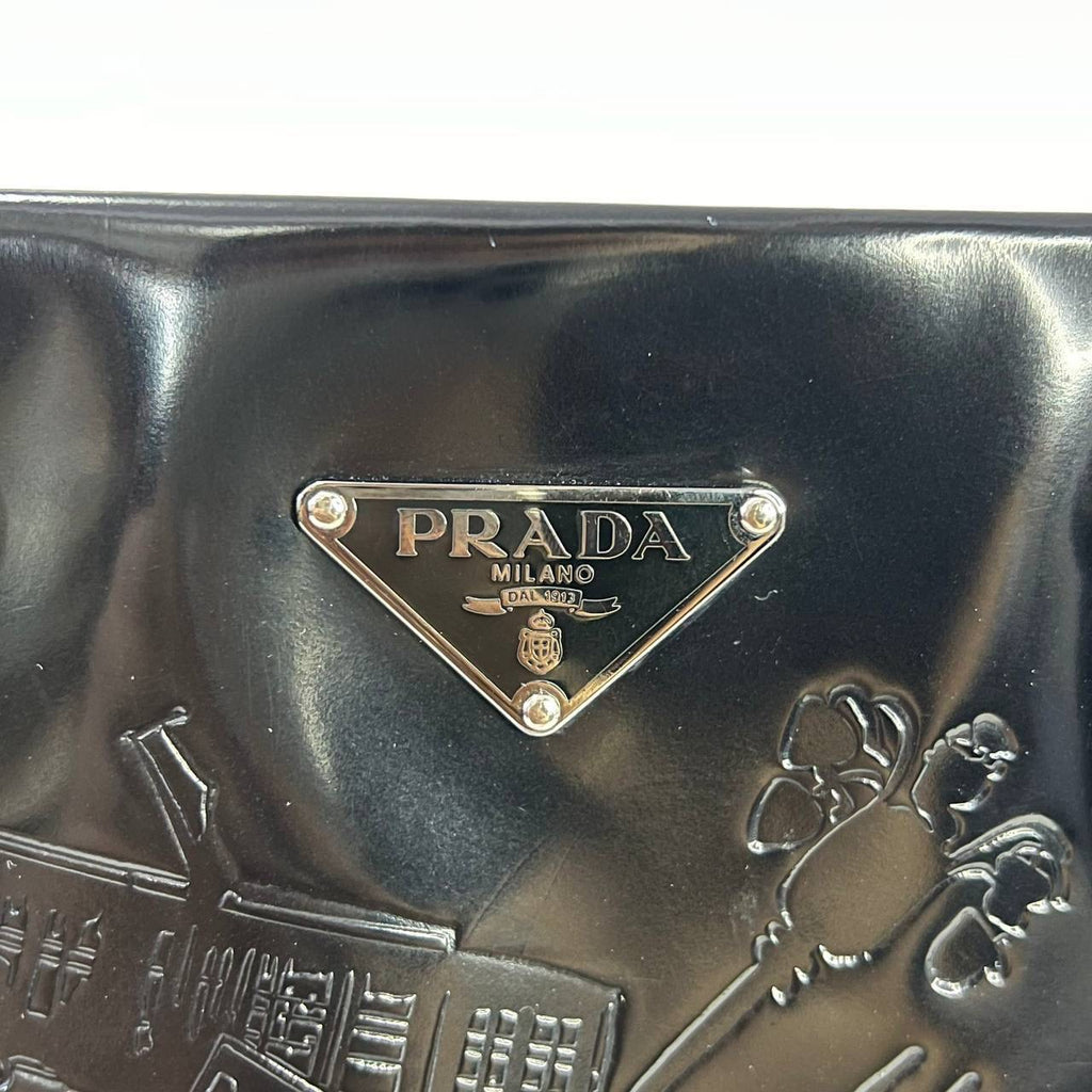 [PRE LOVED] Prada Patent Tote in Black SHW