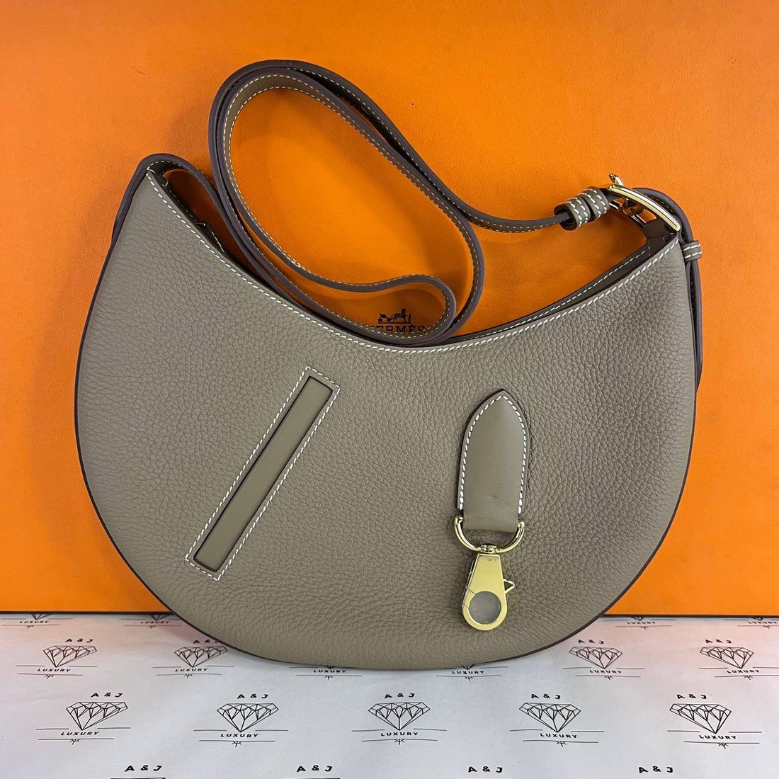 [PRE LOVED] Hermes P'tit Arcon in Etoupe Togo Leather GHW (Stamp W - 2024)