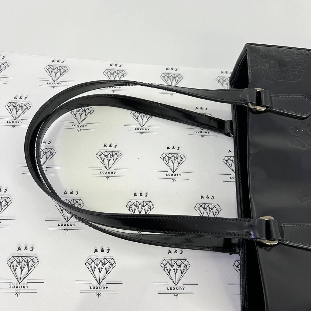 [PRE LOVED] Prada Patent Tote in Black SHW