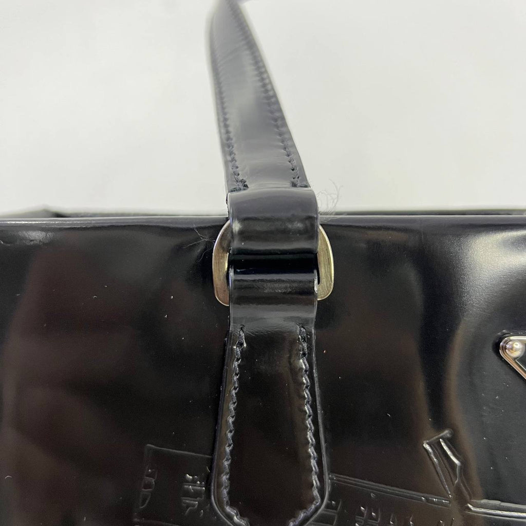 [PRE LOVED] Prada Patent Tote in Black SHW