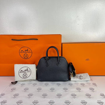 [PRE LOVED] Hermes Mini Bolide in Black Chevre Leather GHW (Stamp Y - 2020)