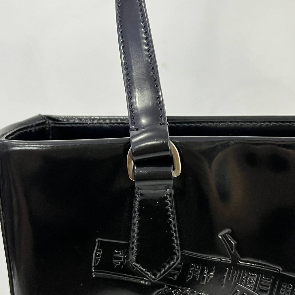 [PRE LOVED] Prada Patent Tote in Black SHW