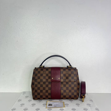 [PRE LOVED] Louis Vuitton Bond Street MM in Damier Ebene Canvass Bordeaux interior (TR3178)