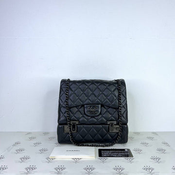 [PRE LOVED] Chanel Seasonal Cockpit Flap Bag in So Black Lambskin Leather (Series 22)