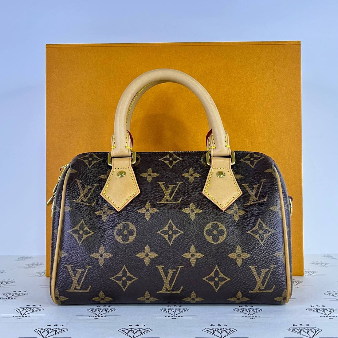 [PRE LOVED] Louis Vuitton Speedy Bandouliere 20 in Monogram Canvass with Pink Strap (microchipped)