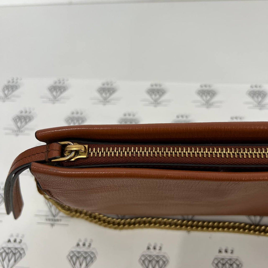 [PRE LOVED] Givenchy Small Crossbody Bag in Camel Goatskin Leather GHW