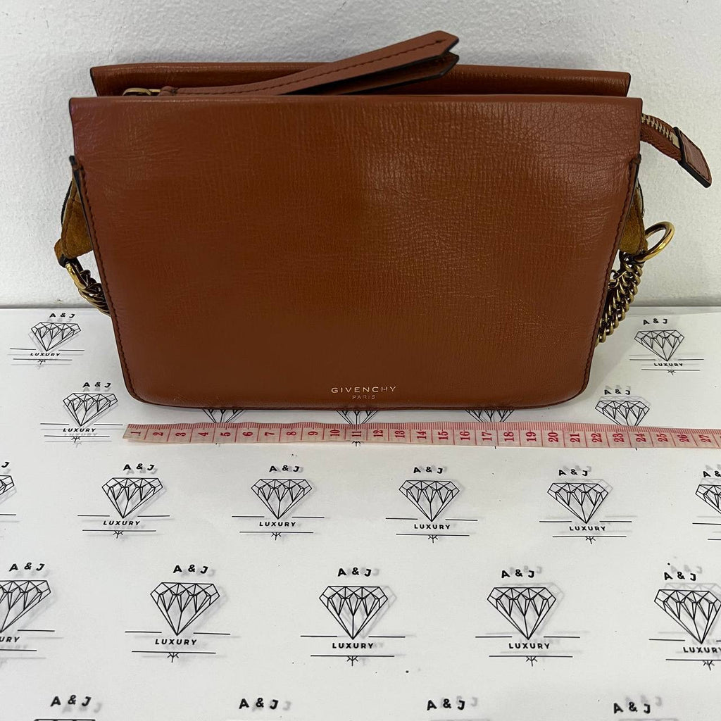 [PRE LOVED] Givenchy Small Crossbody Bag in Camel Goatskin Leather GHW