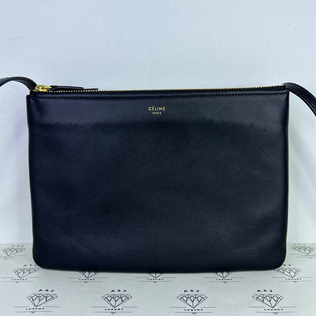 [PRE LOVED] Celine Large Trio in Black GHW
