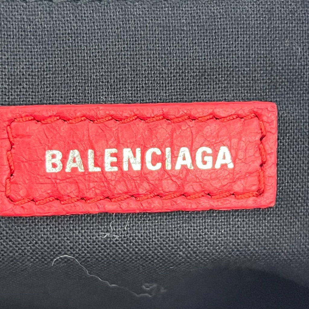 [PRE LOVED] Balenciaga Small City with Logo Strap in Red SHW