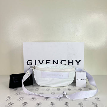 [PRE LOVED] Givenchy Trek Bumbag in White Nylon SHW
