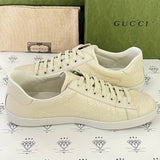 [PRE LOVED] Gucci Guccissima Sneakers in White Size 39EU