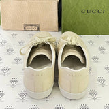 [PRE LOVED] Gucci Guccissima Sneakers in White Size 39EU