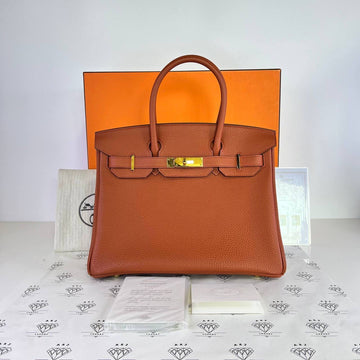 [PRE LOVED] Hermes Birkin 30 Retourne in Cuivre Togo Leather GHW (Stamp R Square - 2014)
