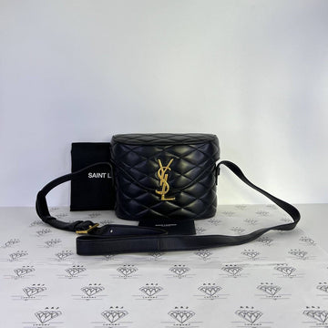 [PRE LOVED] YSL June Box Bag in Black GHW