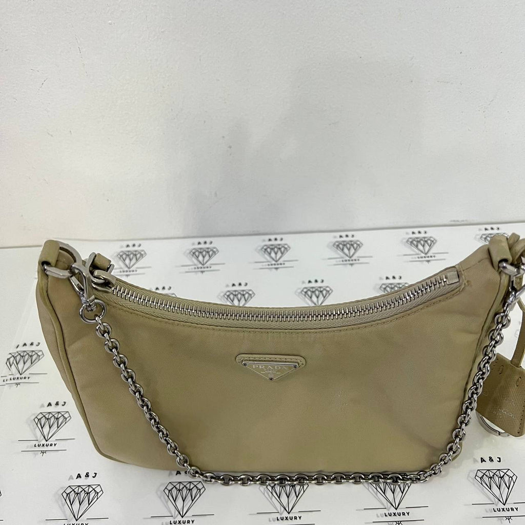 [PRE LOVED] Prada Re-Edition 2005 Multi Pochette in Deserte Nylon Material SHW