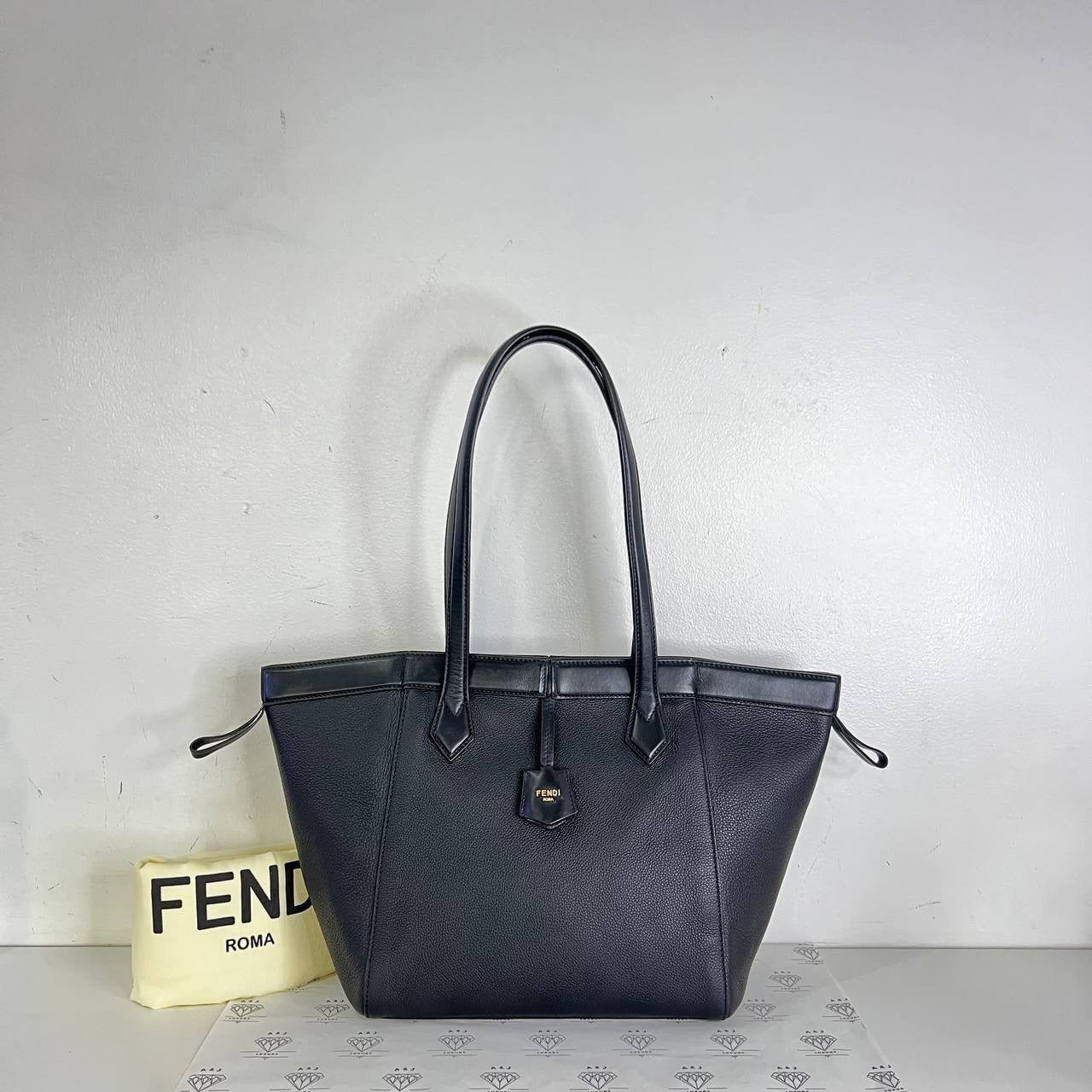 [PRE LOVED] Fendi Origami Shoulder Bag in Black GHW