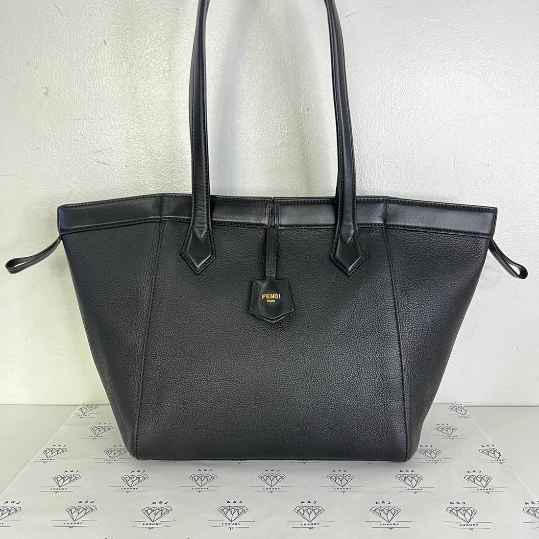 [PRE LOVED] Fendi Origami Shoulder Bag in Black GHW