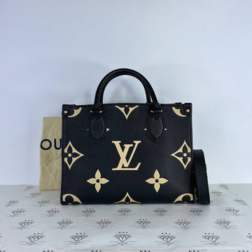 [PRE LOVED] Louis Vuitton OnTheGo PM in Black/Creme Bicolor Empreinte Leather GHW (microchipped)