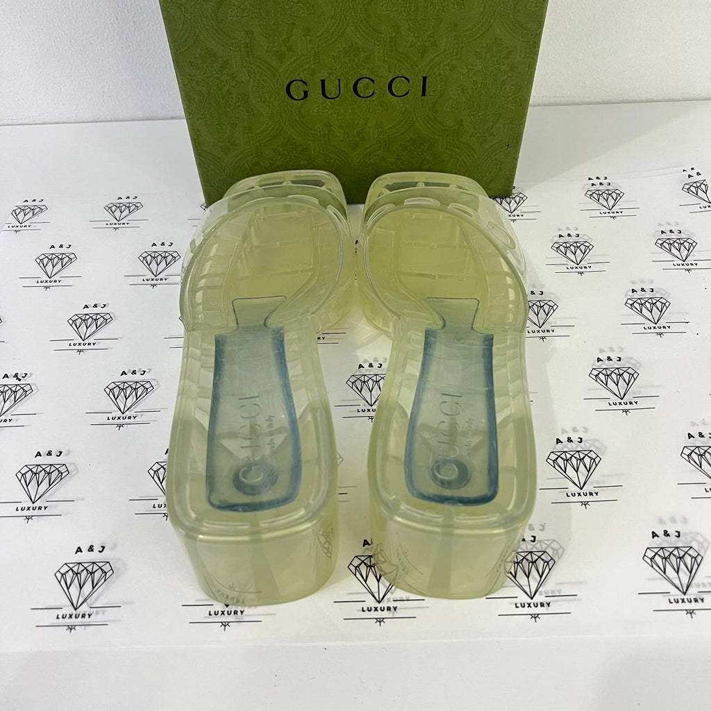 [PRE LOVED] Gucci Rubber Sandals in Size 38EU