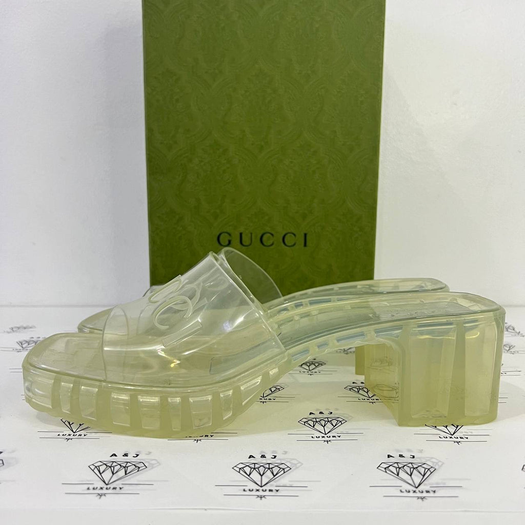 [PRE LOVED] Gucci Rubber Sandals in Size 38EU