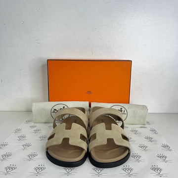 [BRAND NEW] Hermes Genius Sandals in Beige Size 39.5EU