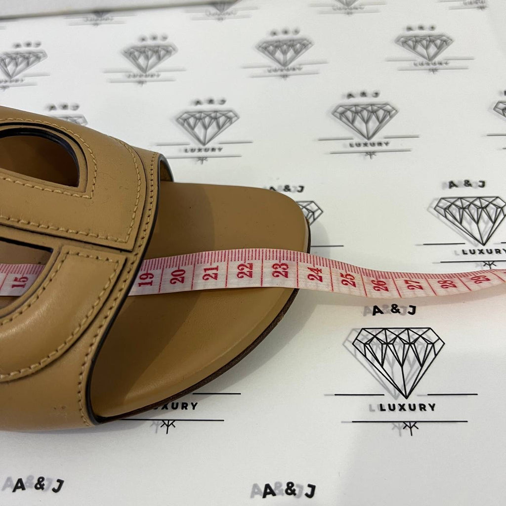 [PRE LOVED] Christian Dior D-Club Slides in Caramel Size 35.5EU