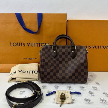 [PRE LOVED] Louis Vuitton Speedy Bandouliere 25 in Damier Ebene Canvass (LA4119)