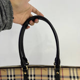 [PRE LOVED] Burberry Haymarket Check Tote Bag in Canvass