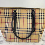 [PRE LOVED] Burberry Haymarket Check Tote Bag in Canvass