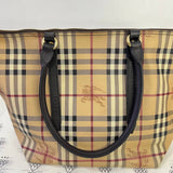 [PRE LOVED] Burberry Haymarket Check Tote Bag in Canvass