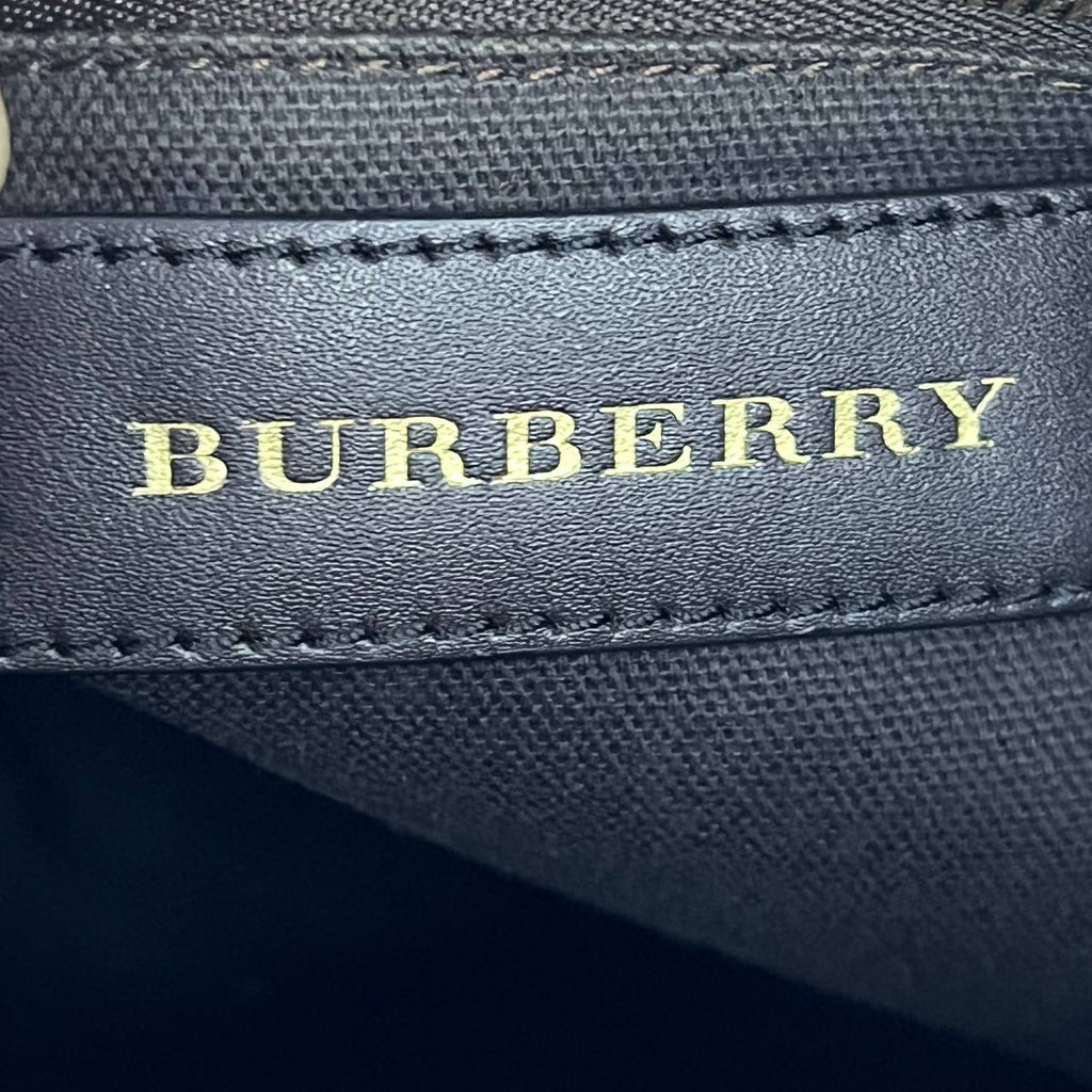 [PRE LOVED] Burberry Haymarket Check Tote Bag in Canvass