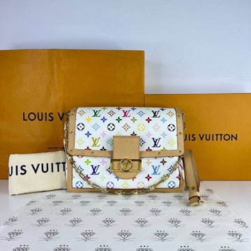 [PRE LOVED] Louis Vuitton x Murakami Dauphine Soft GM in Multicolor (microchipped)