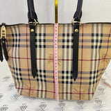 [PRE LOVED] Burberry Haymarket Check Tote Bag in Canvass