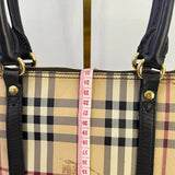 [PRE LOVED] Burberry Haymarket Check Tote Bag in Canvass