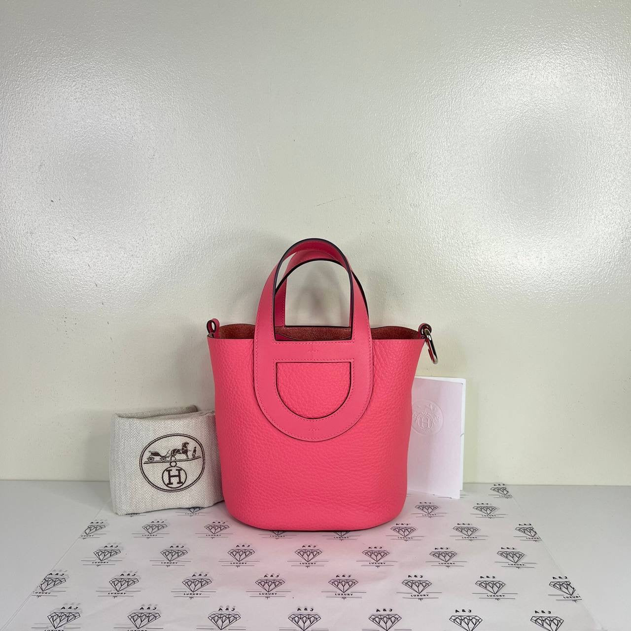 [PRE LOVED] Hermes In The Loop 18 in Rose Azalee Clemence Leather PHW (Stamp W - 2024)