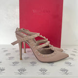 [PRE LOVED] Valentino Rockstud Caged Pumps in Poudre Size 35.5EU