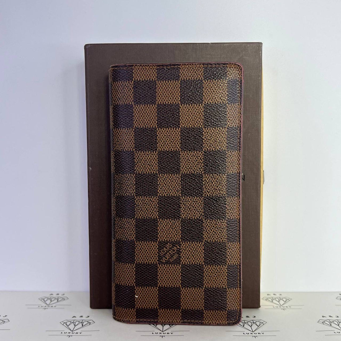 [PRE LOVED] Louis Vuitton Brazza Long Wallet in Damier Ebene Canvass (TS2151)