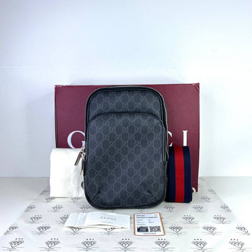 [PRE LOVED] Gucci Small GG Bumbag in Black SHW