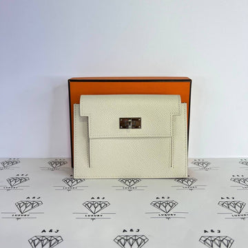 [PRE LOVED] Hermes Kelly Pocket Wallet in Nata Epsom Leather PHW (Stamp Y - 2020)