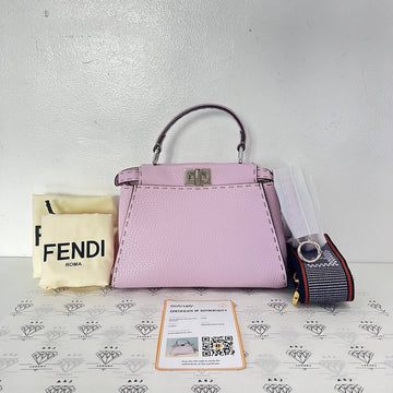 [PRE LOVED] Fendi Mini Peekaboo Selleria in Light Pink SHW