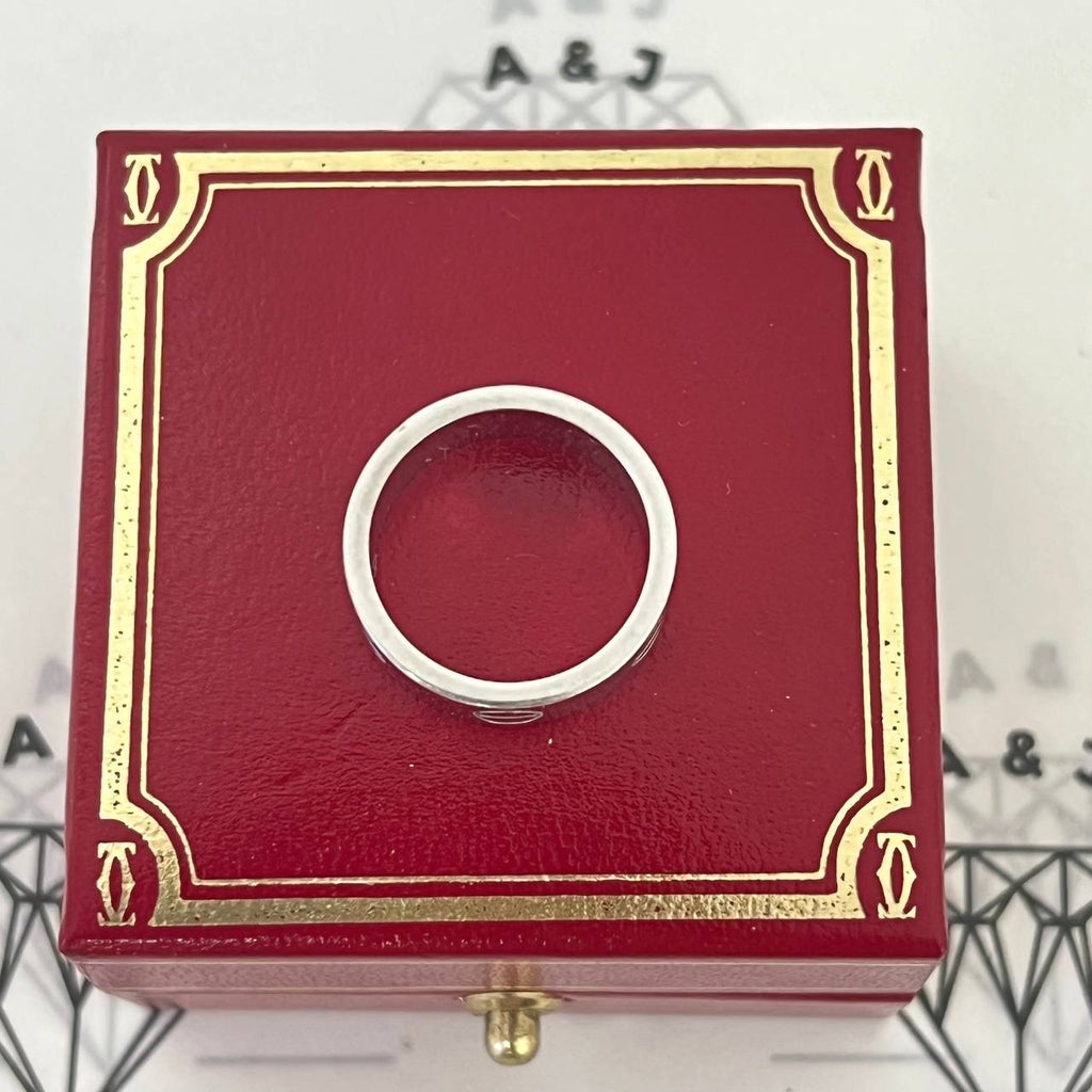 [PRE LOVED] Cartier Love Ring in White Gold Size 49