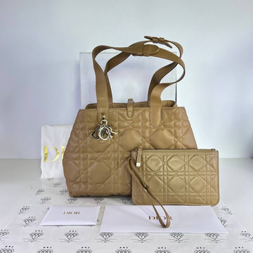[PRE LOVED] Christian Dior Medium Toujours Bag in Camel Macrocannage Calfskin GHW (2024)