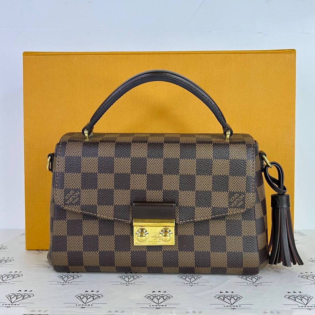 [PRE LOVED] Louis Vuitton Croisette in Damier Ebene Canvass (microchipped)
