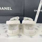 [PRE LOVED] Chanel Dad Sandals in White Size 35EU