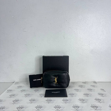[PRE LOVED] YSL Mini Cosmetic Pouch in Black GHW