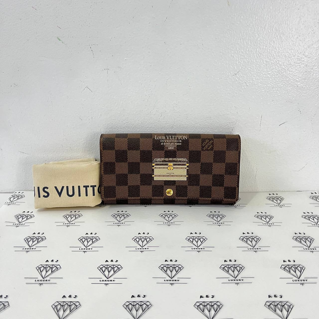 [PRE LOVED] Louis Vuitton Sarah Long Wallet in Damier Ebene Canvass (GI2193)