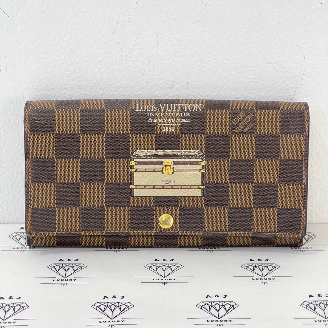 [PRE LOVED] Louis Vuitton Sarah Long Wallet in Damier Ebene Canvass (GI2193)